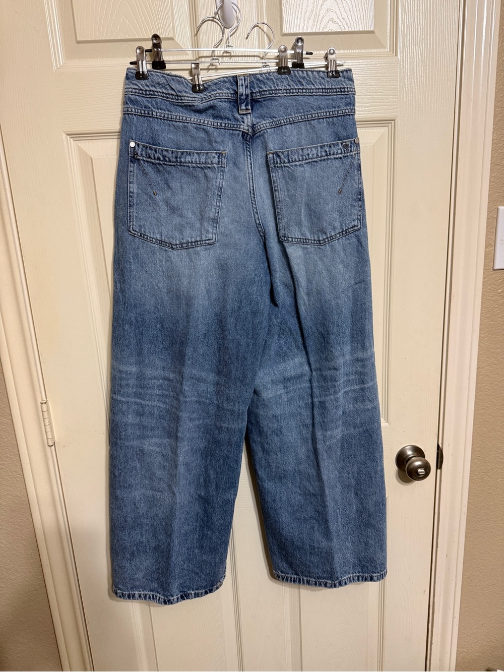 Pilcro Light Blue Wide-Leg Denim Jeans - Picture 4 of 4